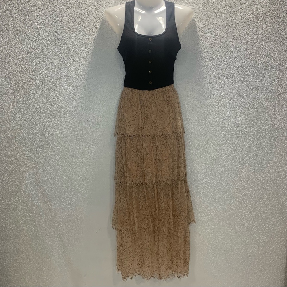 Zara Trafaluc Women S Romantic Petal Pink Lace‎ Whimsical Fairy Tiered Skirt. - Picture 2 of 8